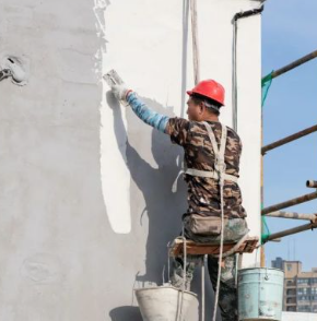 建筑外墻粉刷防墜器與安全帶搭配使用守護(hù)工人安全